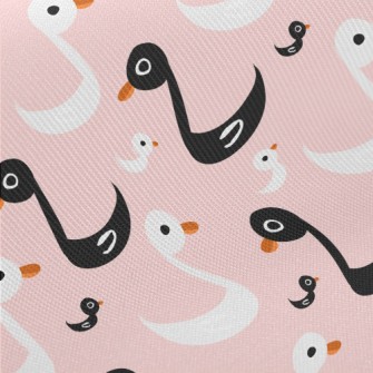Black And White Goose Midweight Cotton Poplin