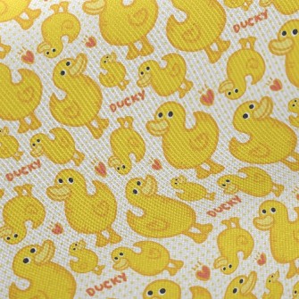Yellow Duck Midweight Cotton Poplin
