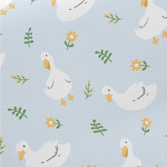 Duck And Little Flower Midweight Cotton Poplin