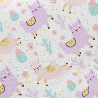 Cute Alpaca Midweight Cotton Poplin