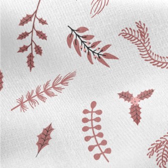 Elegant Falling Leaves Jersey Backed Fleece
