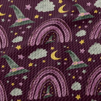 Magic Rainbow Witch Hat Birdseye Piqué