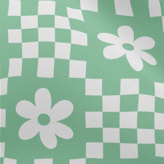 Flower Checkerboard Chiffon