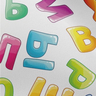 Color Saturated English Words Chiffon