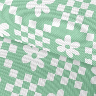 Flower Checkerboard Waterproof Oxford