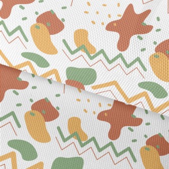 Color Block Wave Lines Waterproof Oxford