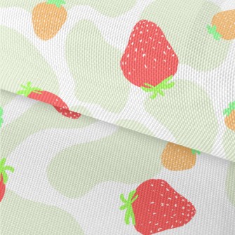 Seasonal Two-color Strawberry Waterproof Oxford