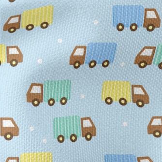 Cute Big Truck Waterproof Canvas