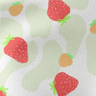 Seasonal Two-color Strawberry Waterproof Canvas