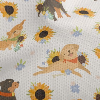 Sunflower Vitality Dog Athletic Mesh Flat Back