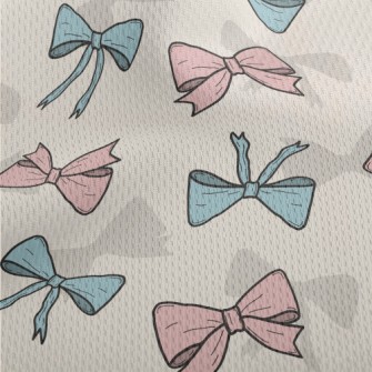 Retro Bow Athletic Mesh Flat Back