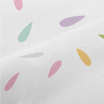 Colorful Water Drop Geometry Performance Linen