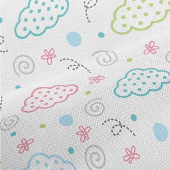 Geometric Dots Clouds Performance Linen