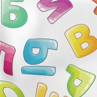 Color Saturated English Words Stretch Ponte