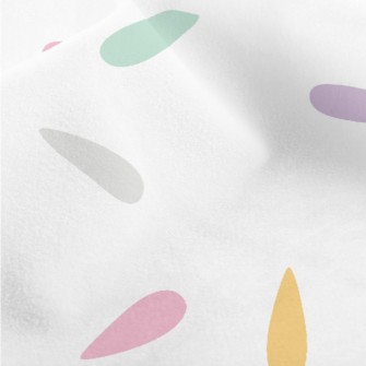 Colorful Water Drop Geometry Micro Fleece