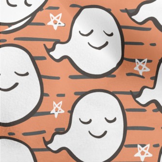 Leisurely Closed Eyes Ghost Micro Fleece