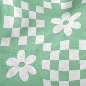 Flower Checkerboard Minky