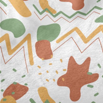 Color Block Wave Lines Minky