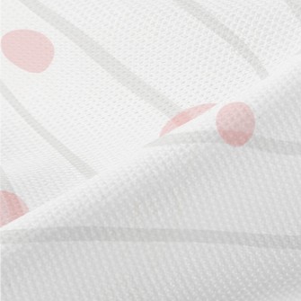 Stripe Transparent Dots Piqué