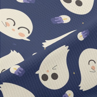 Cute Ghost Candle Piqué
