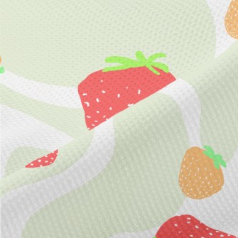 Seasonal Two-color Strawberry Piqué