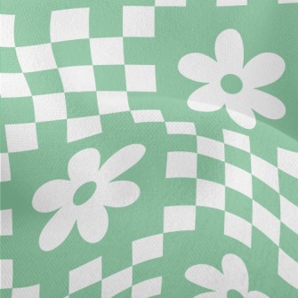 Flower Checkerboard Lightweight Performance Linen