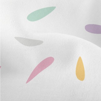 Colorful Water Drop Geometry Lightweight Performance Linen