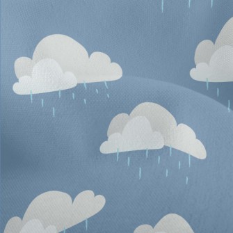 Cloudy Rainy Day Lightweight Performance Linen