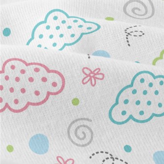 Geometric Dots Clouds Modern Jersey