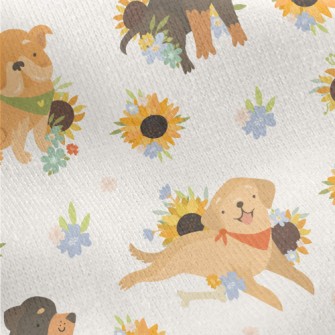 Sunflower Vitality Dog Jersey Backed Fleece