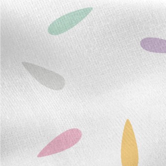 Colorful Water Drop Geometry Jersey Backed Fleece