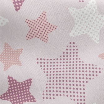 Dots Form Stars Jersey Backed Fleece