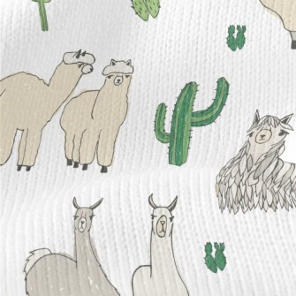 Cute Alpaca Cactus Stretch Jersey