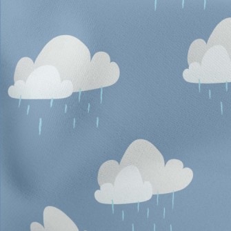 Cloudy Rainy Day Lightweight Cotton Poplin