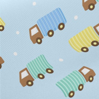 Cute Big Truck Midweight Cotton Poplin