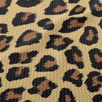 Leopard Print Design Birdseye Piqué