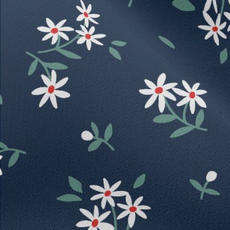 Fresh Small White Flowers Chiffon