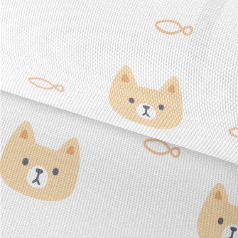 Cute Cat And Fish Waterproof Oxford