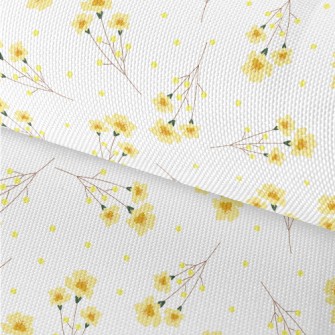 Warm Little Yellow Flower Waterproof Oxford