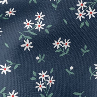 Fresh Small White Flowers Waterproof Canvas