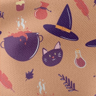 Witch Hat Poison Black Cat Waterproof Canvas
