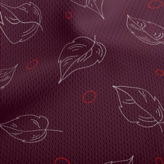 Falling Line Leaves Athletic Mesh Flat Back