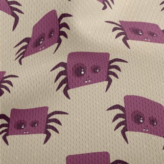 Halloween Cube Spider Athletic Mesh Flat Back