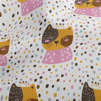 Dot Crown Cat Athletic Mesh Flat Back