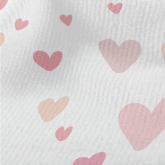 Irregular Size Love Heart Terry