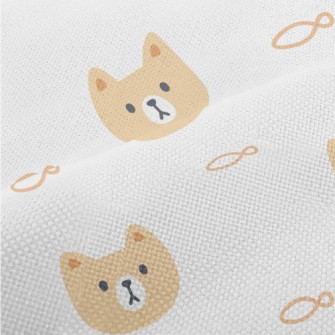 Cute Cat And Fish Performance Linen