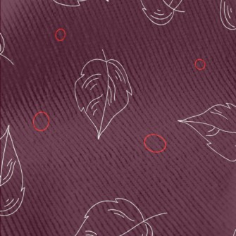 Falling Line Leaves Standard Corduroy