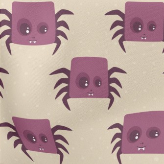 Halloween Cube Spider Stretch Ponte