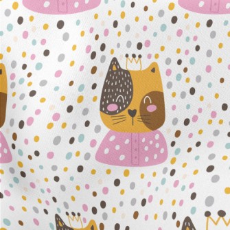 Dot Crown Cat Stretch Ponte