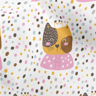 Dot Crown Cat Micro Fleece